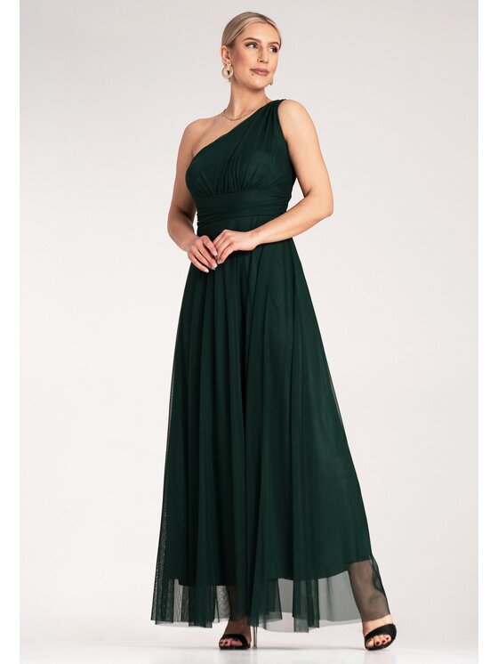 FIGL FIGL Abito da sera M1172 Verde Flared Fit