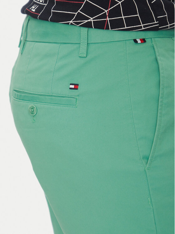 Tommy Hilfiger Tommy Hilfiger Szorty materiałowe Brooklyn MW0MW23563 Zielony Regular Fit