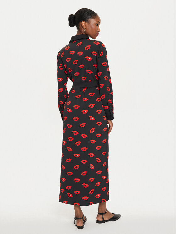 Marella Marella Haljina košulja Ramona 2423226133 Crna Regular Fit