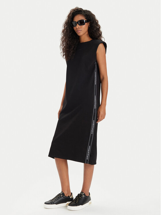 EA7 Emporio Armani EA7 Emporio Armani Rochie de vară 3DTA61 TJ6SZ 1200 Negru Slim Fit