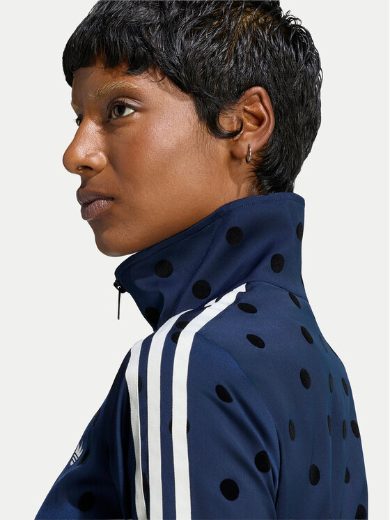 adidas adidas Bluza Satin Polka Dots Tt Track Top LI2852 Niebieski Regular Fit