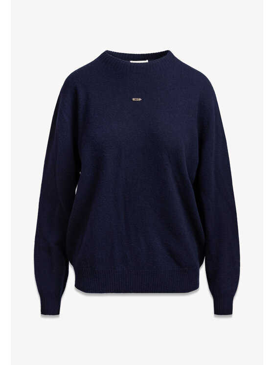 BIZUU BIZUU Kardigan WOOL WOOL SWEATER Niebieski Standard Fit