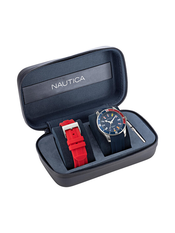 Nautica Laikrodis Pacific Beach Box Set NAPPBS038 Tamsiai mėlyna • Modivo.lt