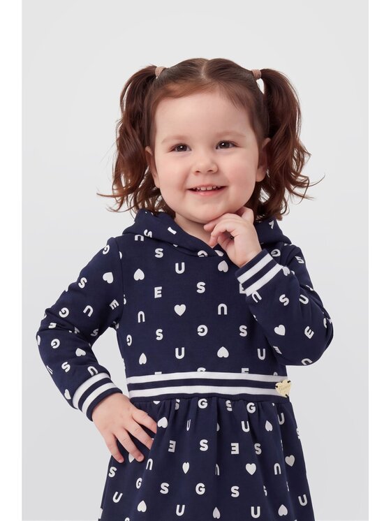 Guess Kids Guess Kids Sukienka codzienna 184850 Niebieski Classic Fit
