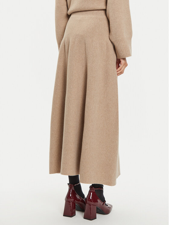 IVY OAK IVY OAK Gonna a trapezio Kaia Rose IO113148 Beige Loose Fit