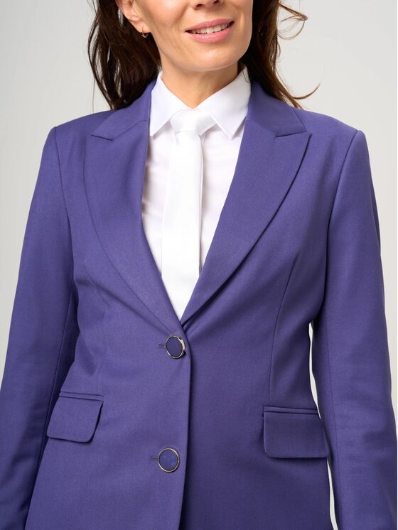 Willsoor Willsoor Marynarka 68240 Fioletowy Slim Fit
