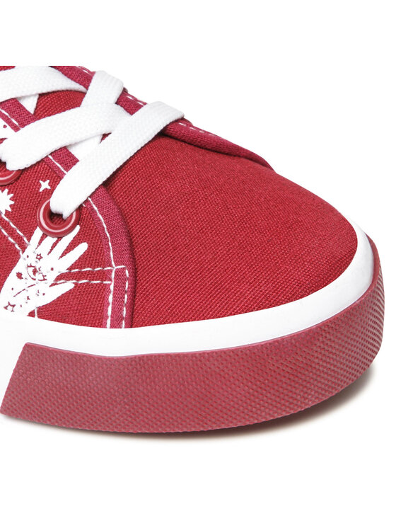 Nelli Blu Nelli Blu Sneakers aus Stoff CSS20408-03 Dunkelrot