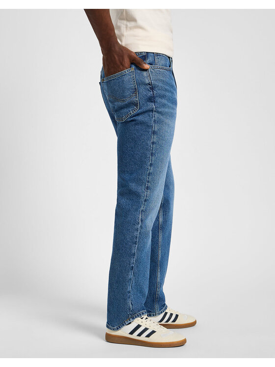 Lee Lee Jeansy BROOKLYN STRAIGHT Niebieski Regular Fit