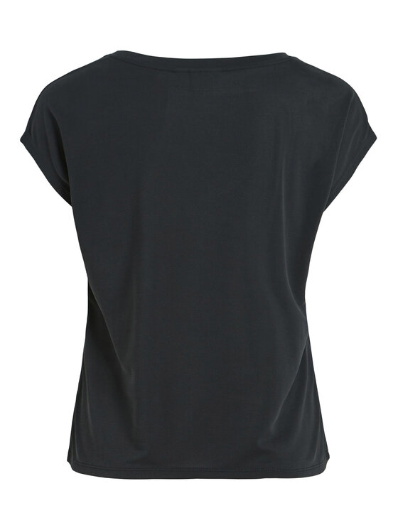 Vila Vila T-shirt Modala 14074847 Crna Relaxed Fit