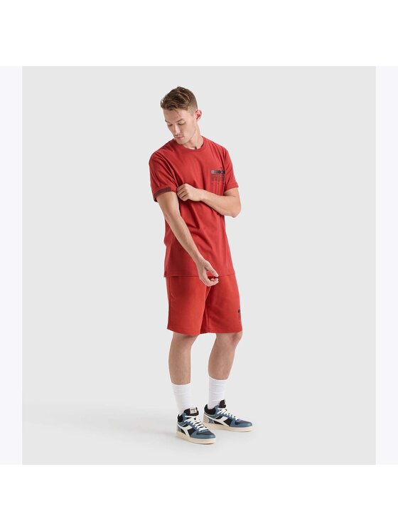 Diadora Diadora T-Shirt T-SHIRT SS MANIFESTO Czerwony Regular Fit