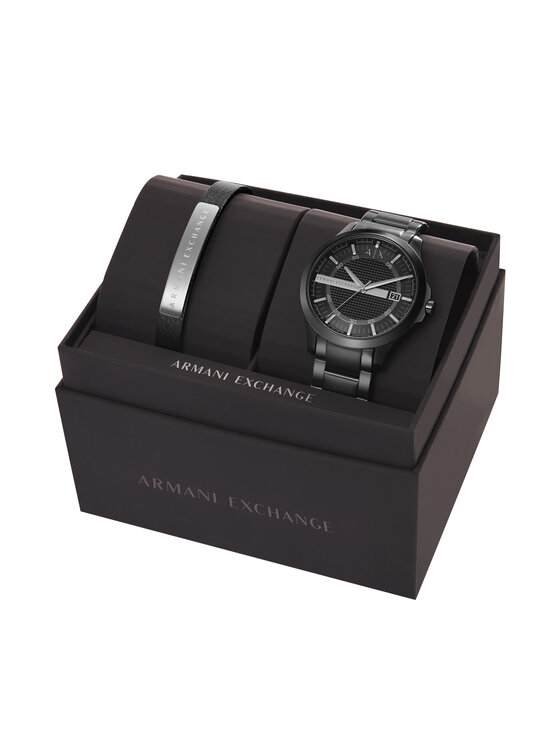 Armani Exchange Pulkstenis Hampton AX7101 Melns