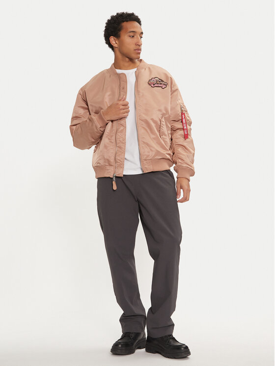 Alpha Industries Alpha Industries Μπόμπερ μπουφάν 148140 Μπεζ Regular Fit