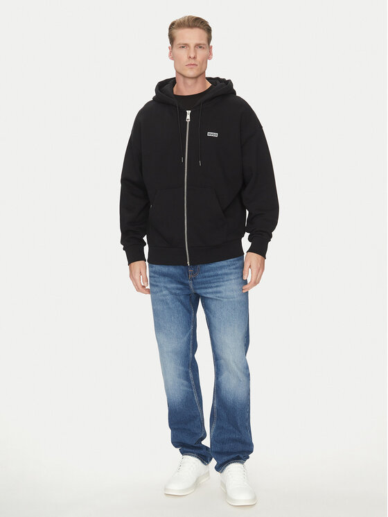 HUGO HUGO Felpa Nardimez 50520017 Nero Loose Fit
