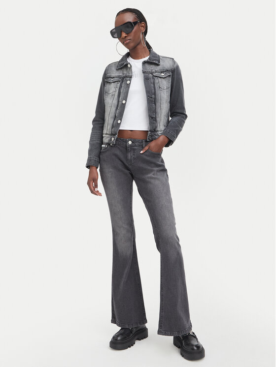 Juicy Couture Juicy Couture Джинсова куртка JCDIJ126957 Сірий Regular Fit