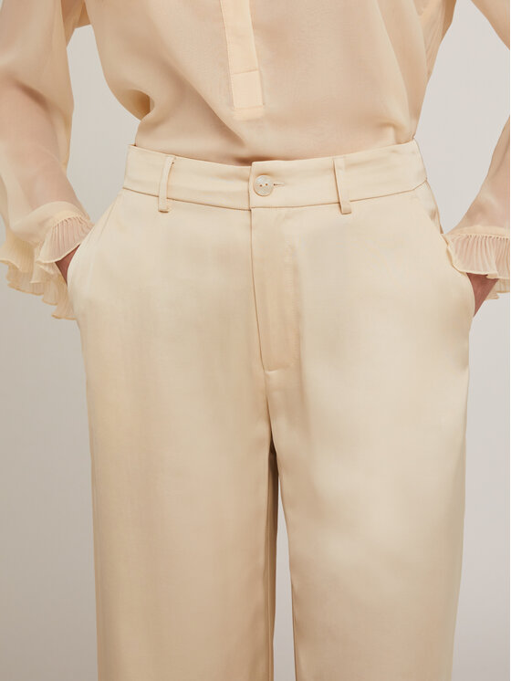 Motivi Motivi Pantaloni di tessuto P232Q003816N002 Écru Over Fit