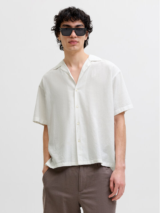 Jack & Jones Cămașă Breeze 12288594 Alb Relaxed Fit