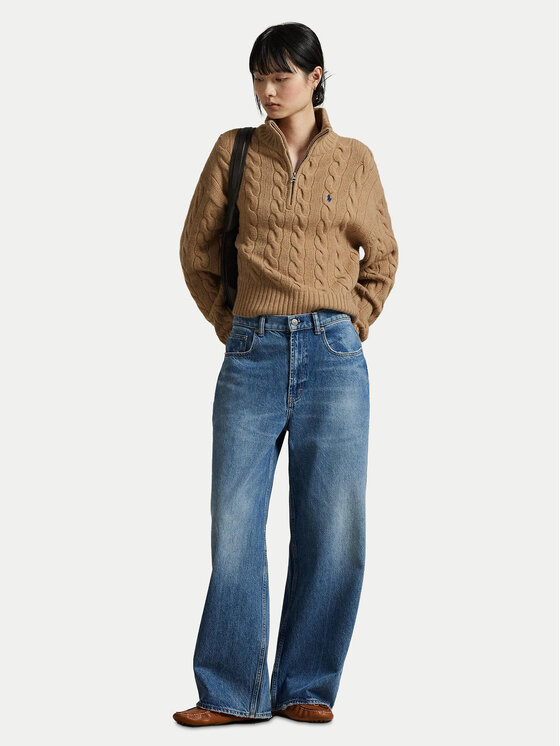Polo Ralph Lauren Polo Ralph Lauren Sveter 211972130002 Béžová Relaxed Fit