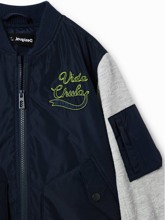 Desigual Desigual Μπόμπερ μπουφάν 23SBEW01 Σκούρο μπλε Oversize