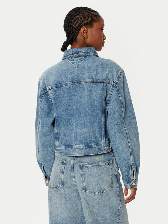 Tommy Hilfiger Tommy Hilfiger Džínsová bunda WW0WW43731 Modrá Straight Fit