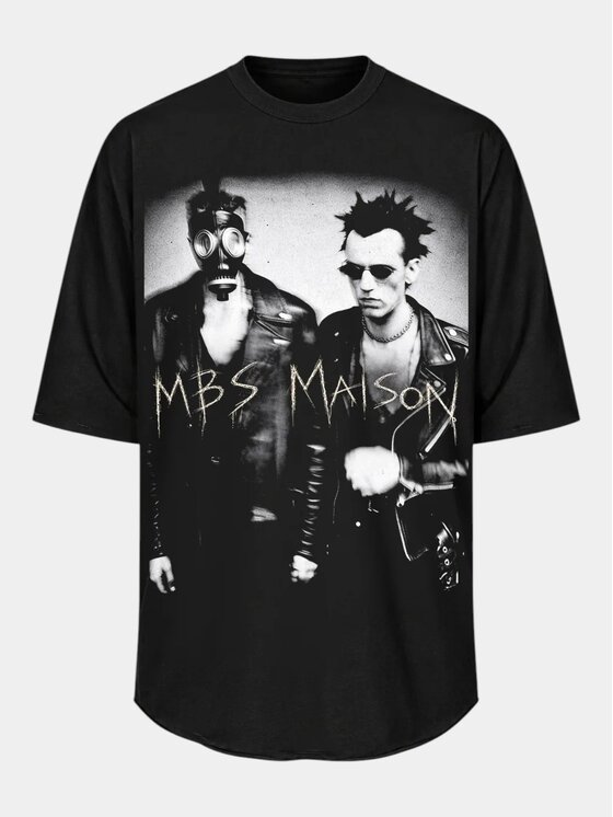 MADE BY SOCIETY MADE BY SOCIETY T-Shirt Mutiny - T18052 Czarny Basic Fit