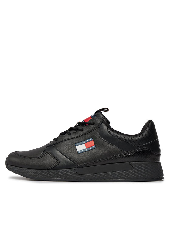 Tommy Jeans Tommy Jeans Laisvalaikio batai Tommy Jeans Flexi Runner EM0EM01409 Juoda
