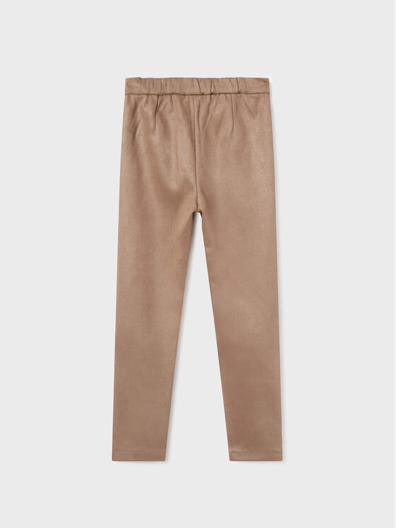 Mayoral Mayoral Medžiaginės kelnės 7.506 Ruda Regular Fit