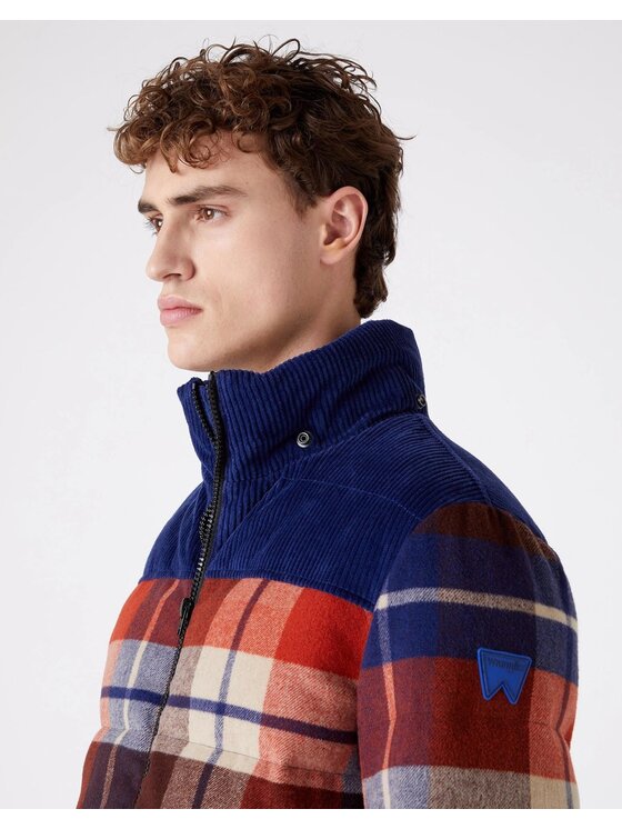 Wrangler Wrangler Giubbotto invernale THE CHECK POP-OVER Rosso Regular Fit