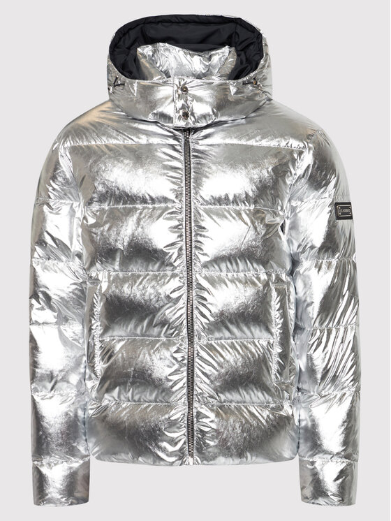 Les Hommes Les Hommes Пуховик LLO502733U Срібний Regular Fit