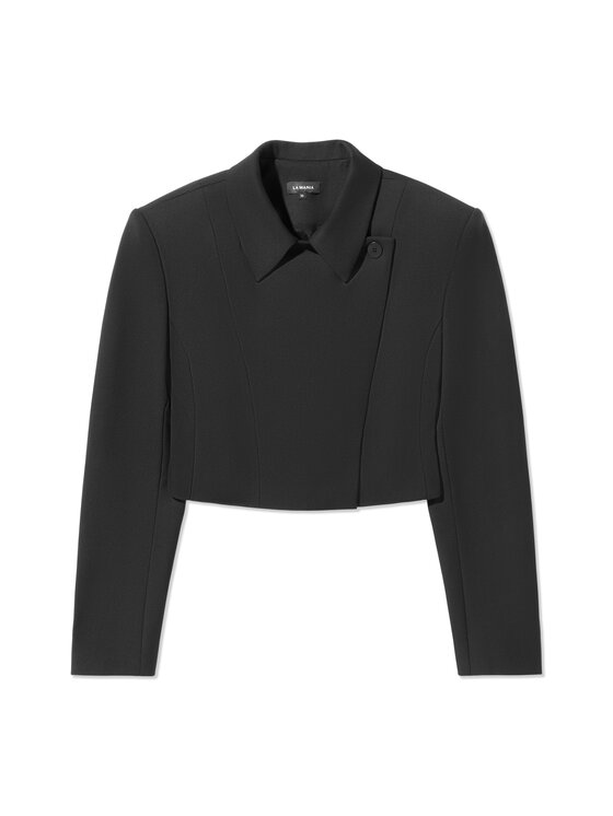 La Mania La Mania Marynarka VIA Czarny Classic Fit