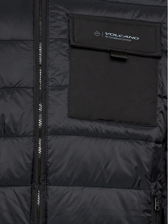 Volcano Volcano Μπουφάν μεταβατικό J-Zave M06184-W24 Μαύρο Regular Fit