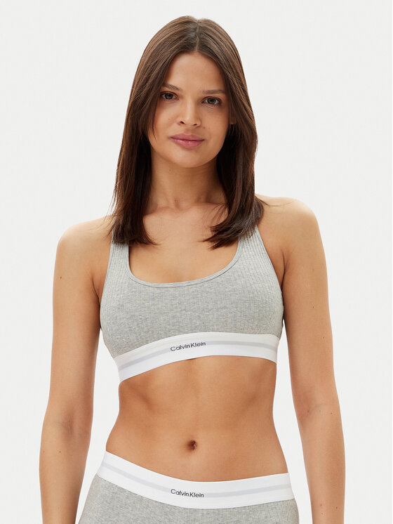 Calvin Klein Underwear Calvin Klein Underwear Podprsenkový top LV00QF8018 Šedá