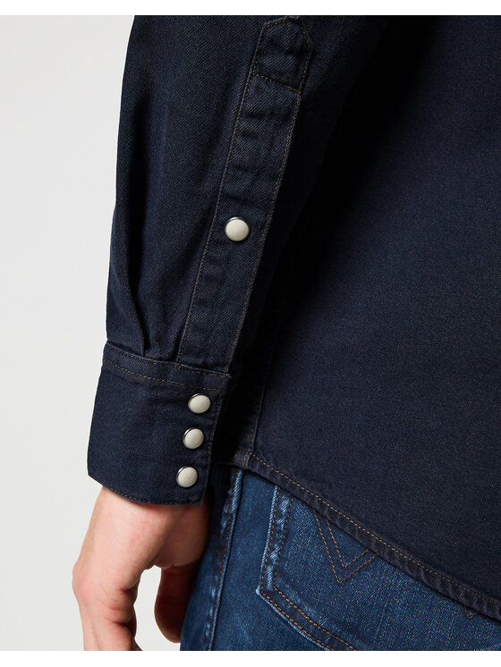 Wrangler Wrangler Camicia WESTERN SHIRT Blu scuro Regular Fit