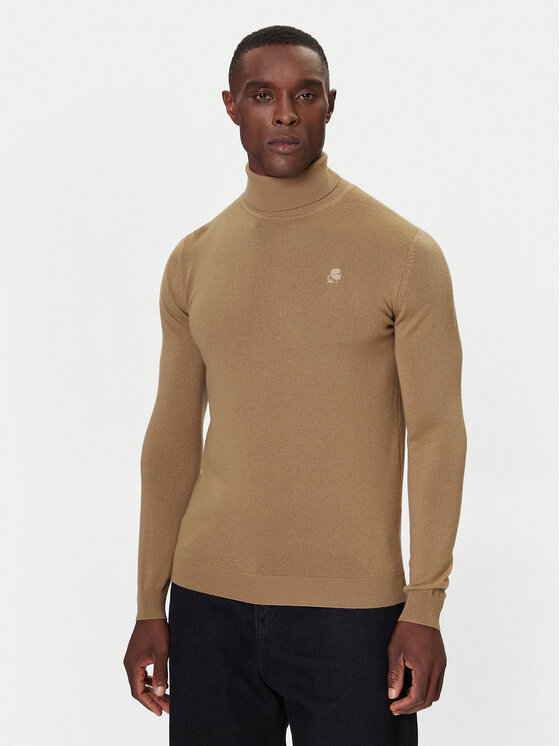 KARL LAGERFELD KARL LAGERFELD Гольф 655058 554399 Бежевий Regular Fit