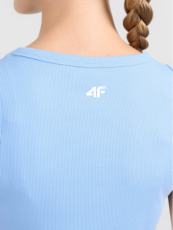4F 4F T-Shirt 4FWAW26TSLEF316-32S Niebieski Active Fit