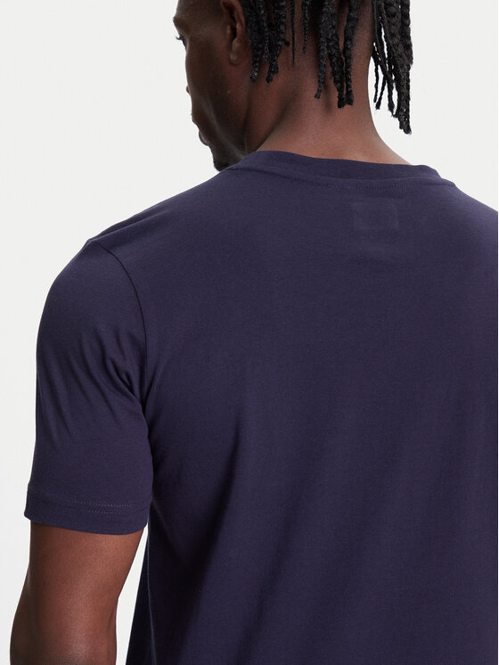Kappa Maglietta Uomo Blu Cotone – Logo EDIZ – Perfetta Per Palestra E Tempo Libero (Taglia XL)