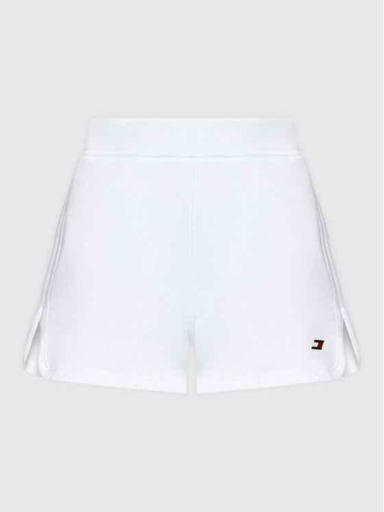Tommy Hilfiger Tommy Hilfiger Sportske kratke hlače Tape S10S101432 Bijela Regular Fit