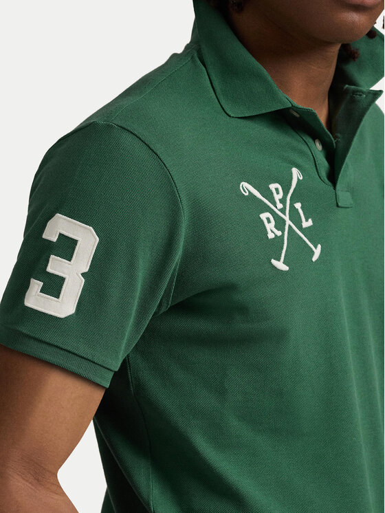 Polo Ralph Lauren Polo Ralph Lauren Pólóing 710978082001 Zöld Custom Slim Fit