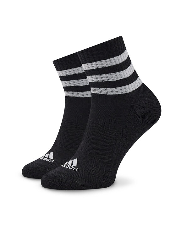 adidas adidas Krátke ponožky 3-Stripes Cushioned Sportswear Mid-Cut Socks 3 Pairs IC1317 Čierna