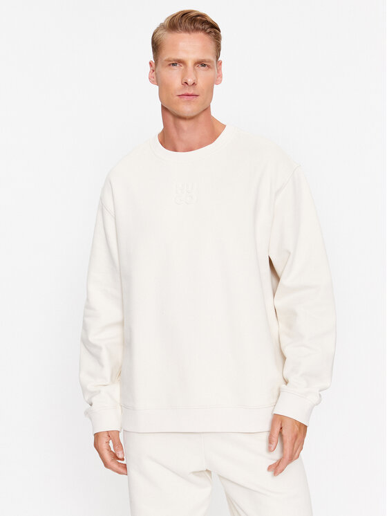 Pánská Mikina HUGO, Velikost:XL, Barva: Écru, Classic 50500459