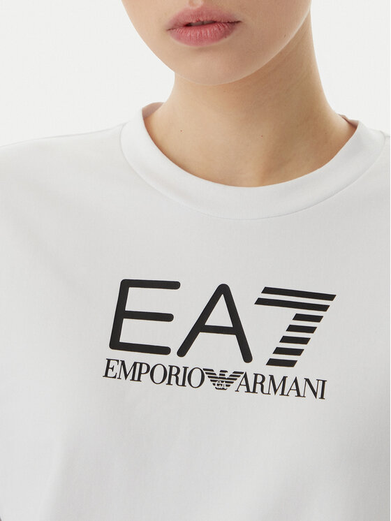 EA7 Emporio Armani EA7 Emporio Armani Melegítőfelső és sport rövidnadrág szett 7W000974 AF13135 M0003 Fehér Regular Fit