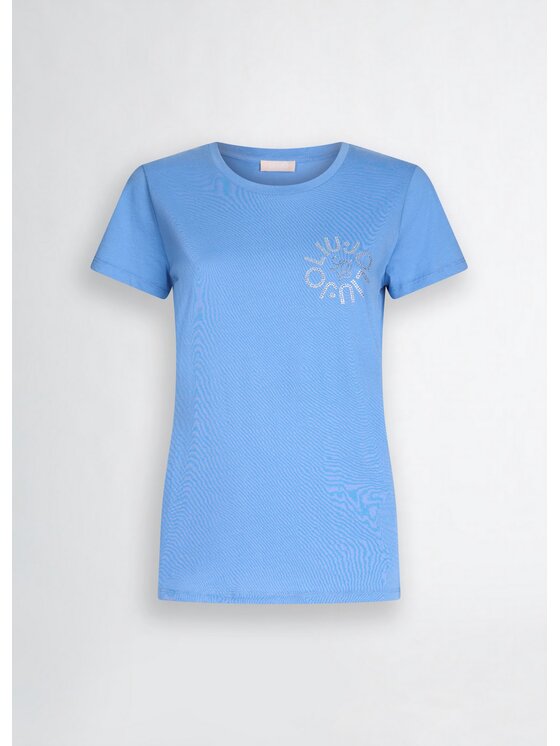 Liu Jo Liu Jo T-shirt WA5143JS923M9442 Celeste Regular Fit