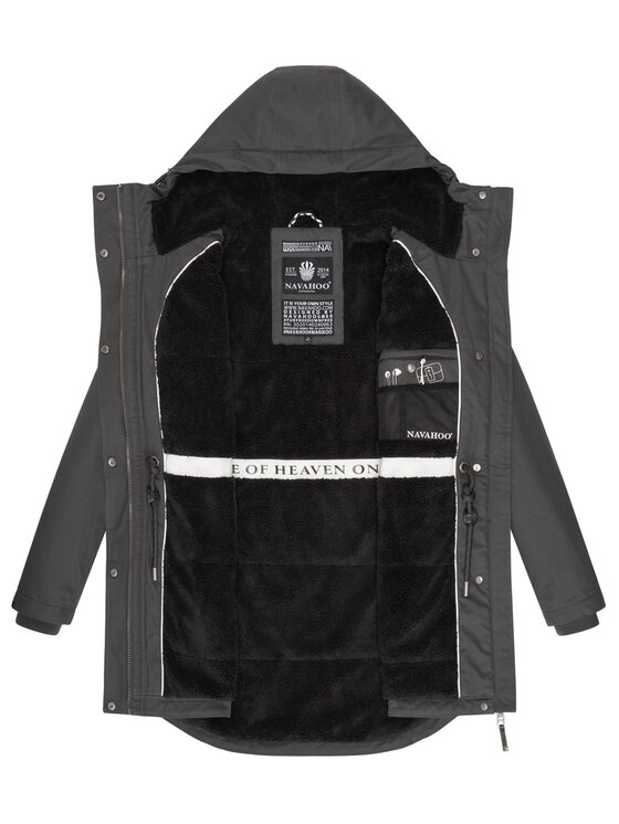 Navahoo Navahoo Kurtka zimowa Winterfunke Czarny Regular Fit