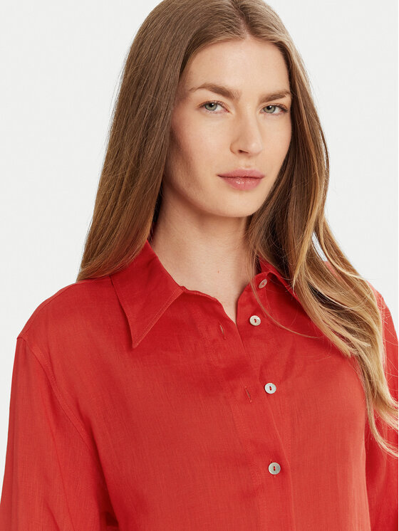 Marella Marella Camicia Ixie 2513111084 Rosso Regular Fit