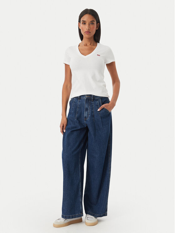 Levi's® Levi's Marškinėliai Perfect V-Neck Tee 85341-0002 Balta Regular Fit