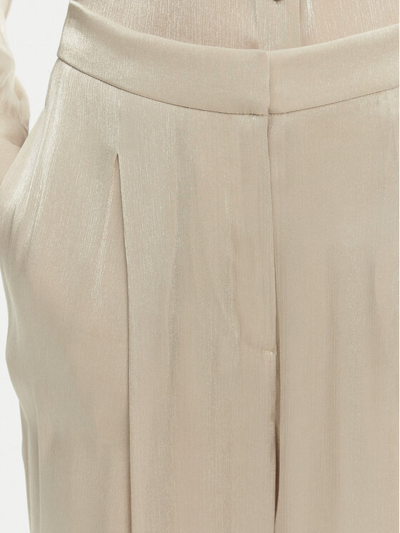 MICHAEL Michael Kors MICHAEL Michael Kors Панталони тип палацо MS430638BB Бежов Wide Leg