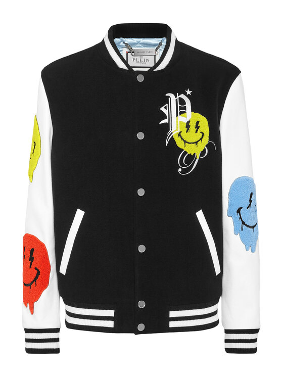 PHILIPP PLEIN PHILIPP PLEIN Kurtka skórzana 1563 Czarny Regular Fit