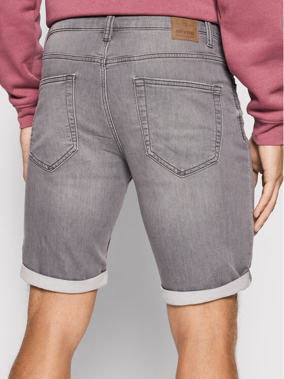 Only & Sons Only & Sons Szorty jeansowe Ply 22018583 Szary Regular Fit