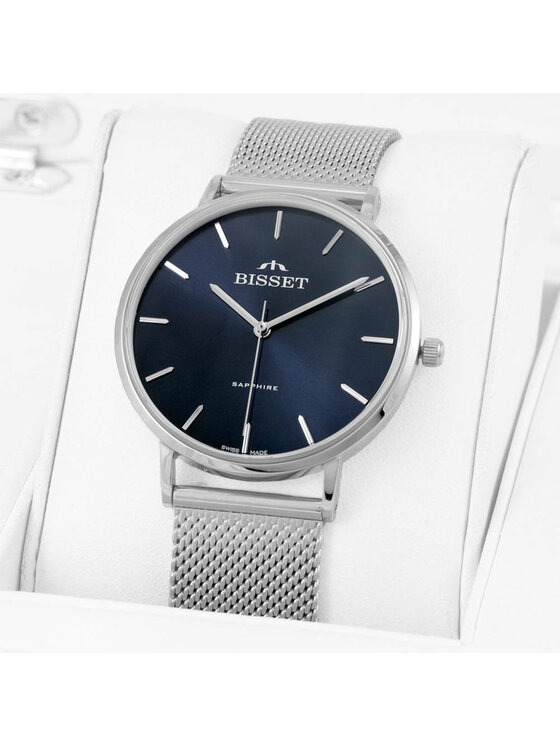 Bisset Bisset Zegarek BSBF33SIDX03BX Srebrny