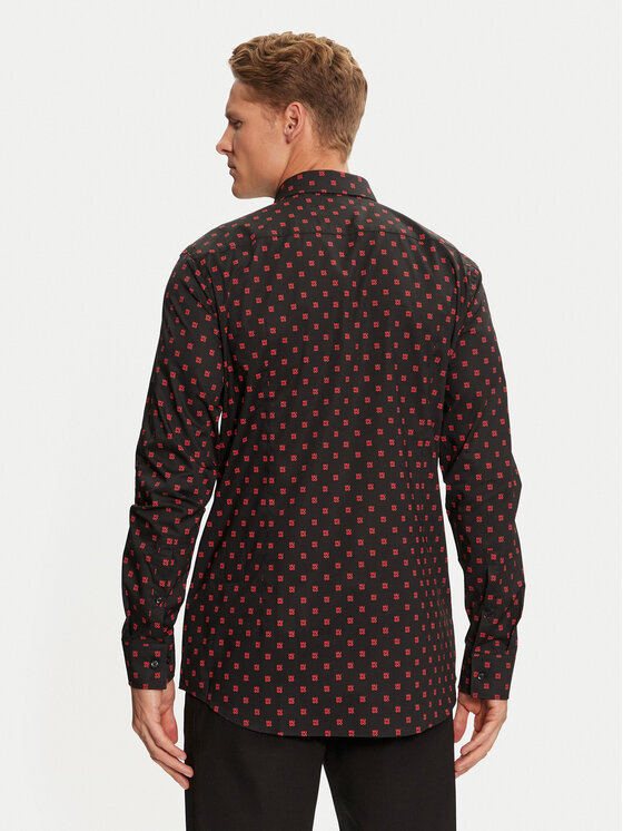 HUGO Hugo Koszula Kenno 50527863 Czarny Regular Fit