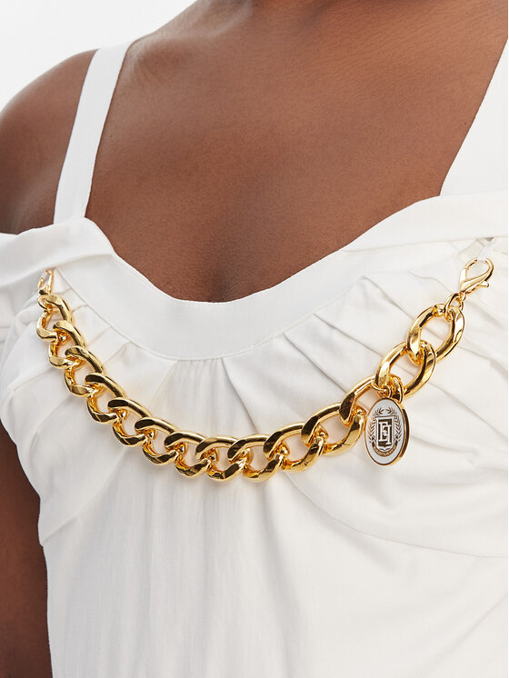 Elisabetta Franchi Elisabetta Franchi Kokteiļkleita AB-921-61E2-V590 Balts Regular Fit